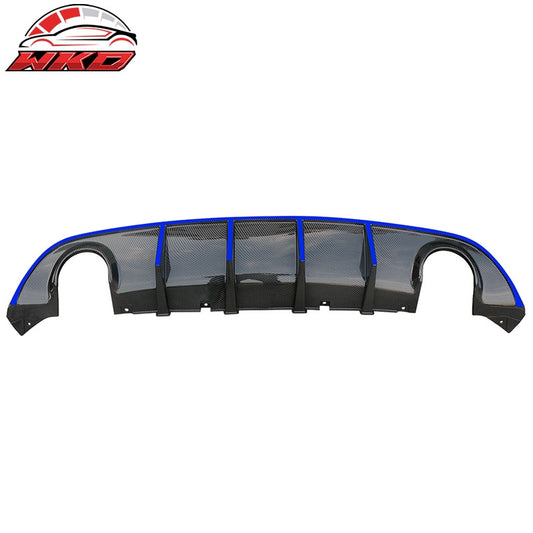 Wholesale  15-23 Dodge Charger SRT V3 Style Rear Bumper Diffuser + Blue Reflective Tape