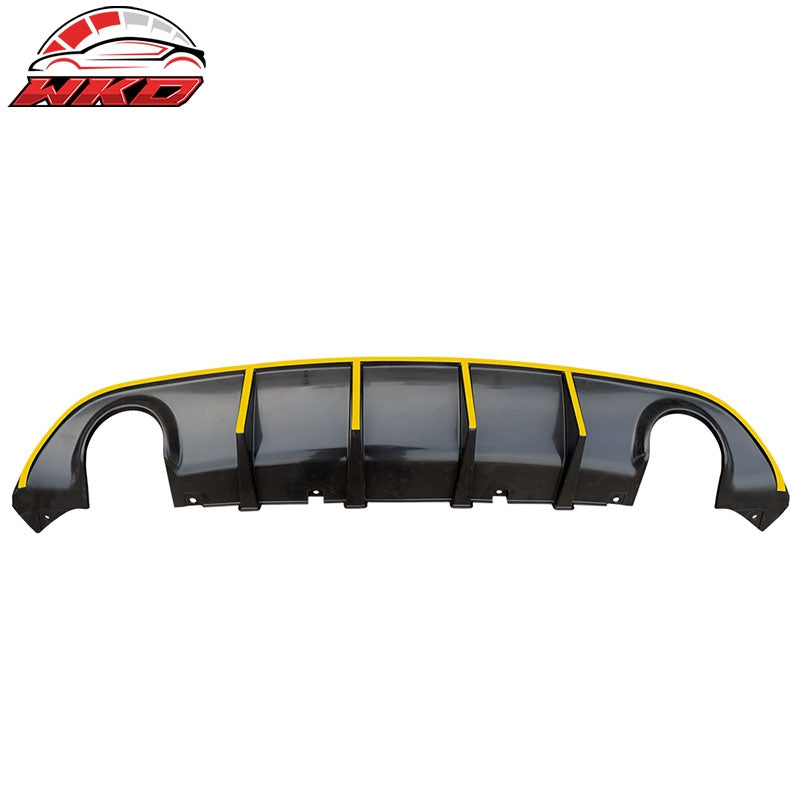 Wholesale 15-23 Dodge Charger SRT V3 Style Rear Diffuser with Yellow Reflective Tape