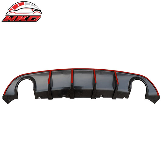 Wholesale 15-23 Dodge Charger SRT V3 Style Rear Diffuser with Red Reflective Tape