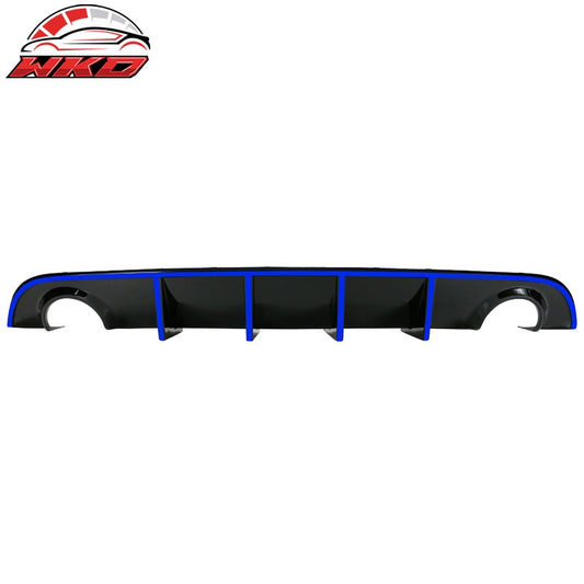 Wholesale 15-23 Dodge Charger SRT V3 Style Rear Diffuser with Blue Reflective Tape