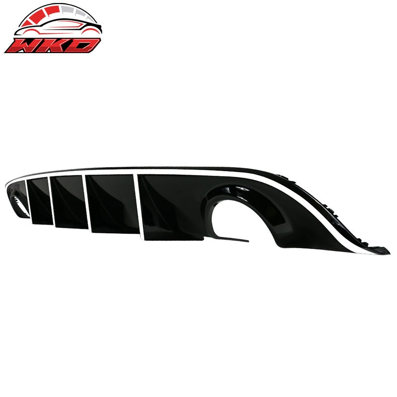 Fits 15-23 Dodge Charger SRT V3 Style Rear Diffuser with White Reflective Tape