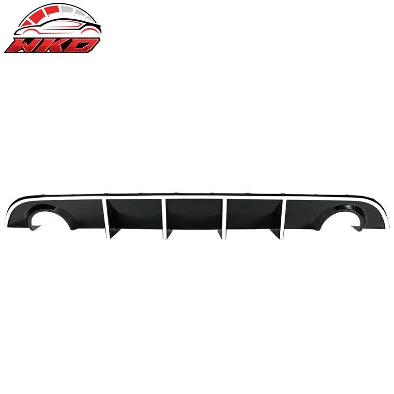 Fits 15-23 Dodge Charger SRT V3 Style Rear Diffuser with White Reflective Tape