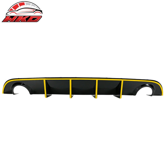 Wholesale 15-23 Dodge Charger SRT V3 Style Rear Diffuser with Yellow Reflective Tape