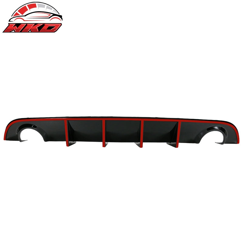 Wholesale 15-23 Dodge Charger SRT V3 Style Rear Diffuser with Red Reflective Tape
