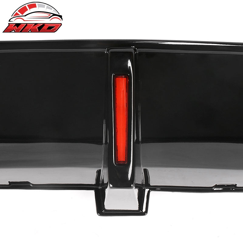 Fits 20-23 Dodge Charger Widebody IKON Style Rear Diffuser W/LED PP Gloss Black