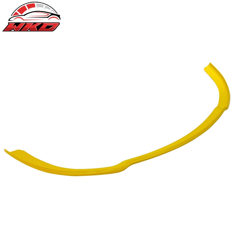 Fits 15-23 Dodge Charger SRT Yellow Front Bumper Lip Protector ABS Injection 1PC