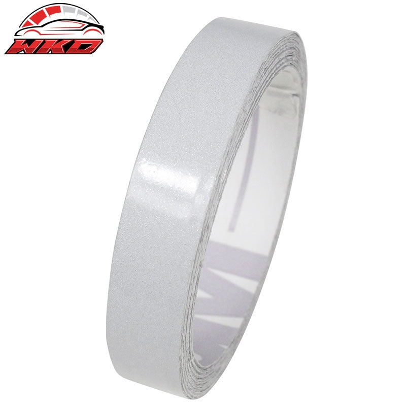 For 12-14 Dodge Charger SRT8 OE Style Rear Lip Diffuser w/ White Reflective Tape