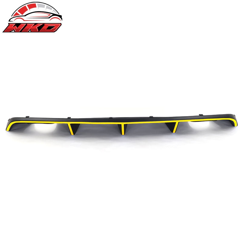 Wholesale 12-14 Dodge Charger SRT8 OE Style Rear Lip Diffuser &Yellow Reflective Tape