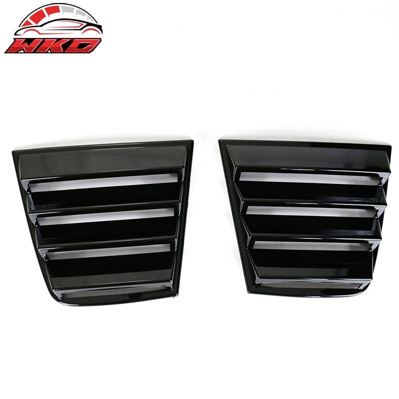Fits 11-23 Dodge Charger V1 Style Side Window Scoop Louver Gloss Black