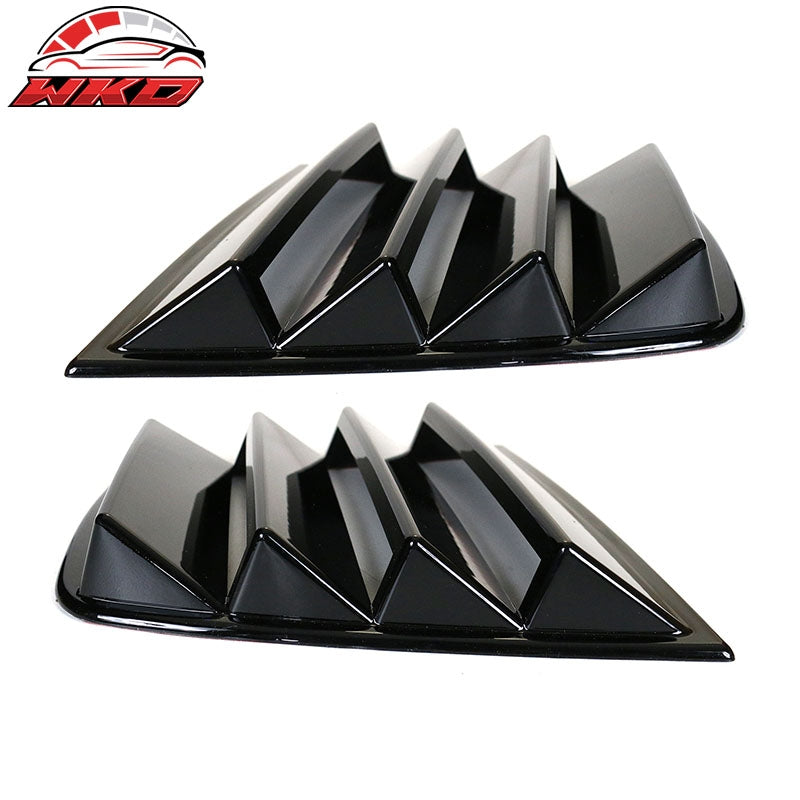 Fits 11-23 Dodge Charger V1 Style Side Window Scoop Louver Gloss Black