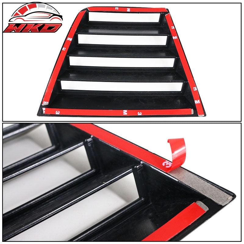 Fits 11-23 Dodge Charger V1 Style Side Window Scoop Louver Cover Matte Black PP