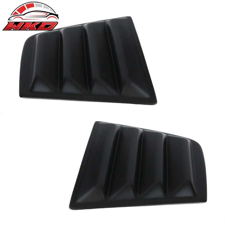 Fits 11-23 Dodge Charger V2 Style Side Window Scoop Louver Cover Matte Black PP