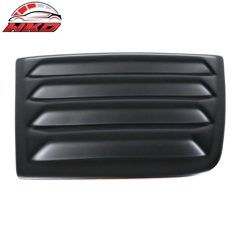 Fits 11-23 Dodge Charger V2 Style Side Window Scoop Louver Cover Matte Black PP