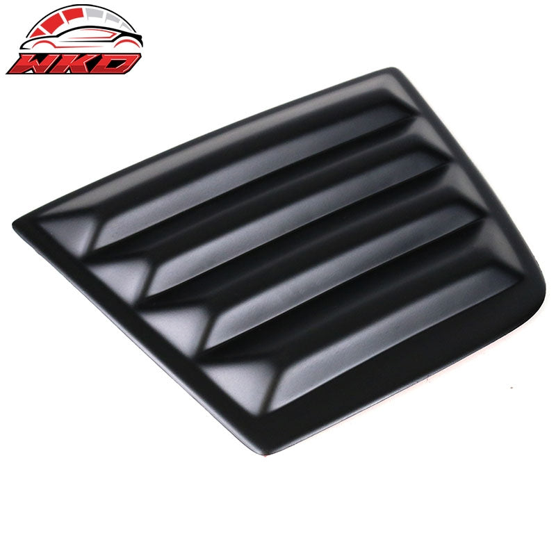 Fits 11-23 Dodge Charger V2 Style Side Window Scoop Louver Cover Matte Black PP