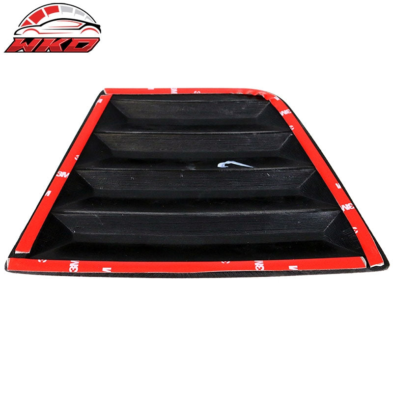 Fits 11-23 Dodge Charger V2 Style Side Window Scoop Louver Cover Matte Black PP