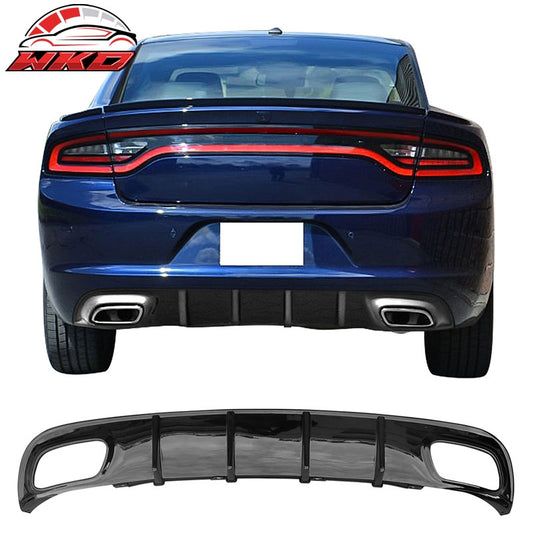 Wholesale 15-23 Dodge Charger V2 Style Rear Diffuser Bumper Lip Gloss Black - PP