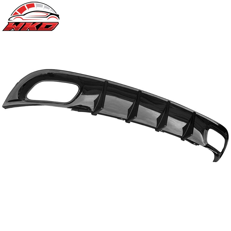Fits 15-23 Dodge Charger V2 Style Rear Diffuser Bumper Lip Gloss Black - PP