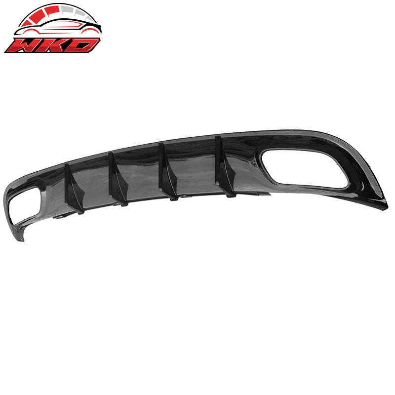 Fits 15-23 Dodge Charger V2 Style Rear Diffuser Bumper Lip Gloss Black - PP