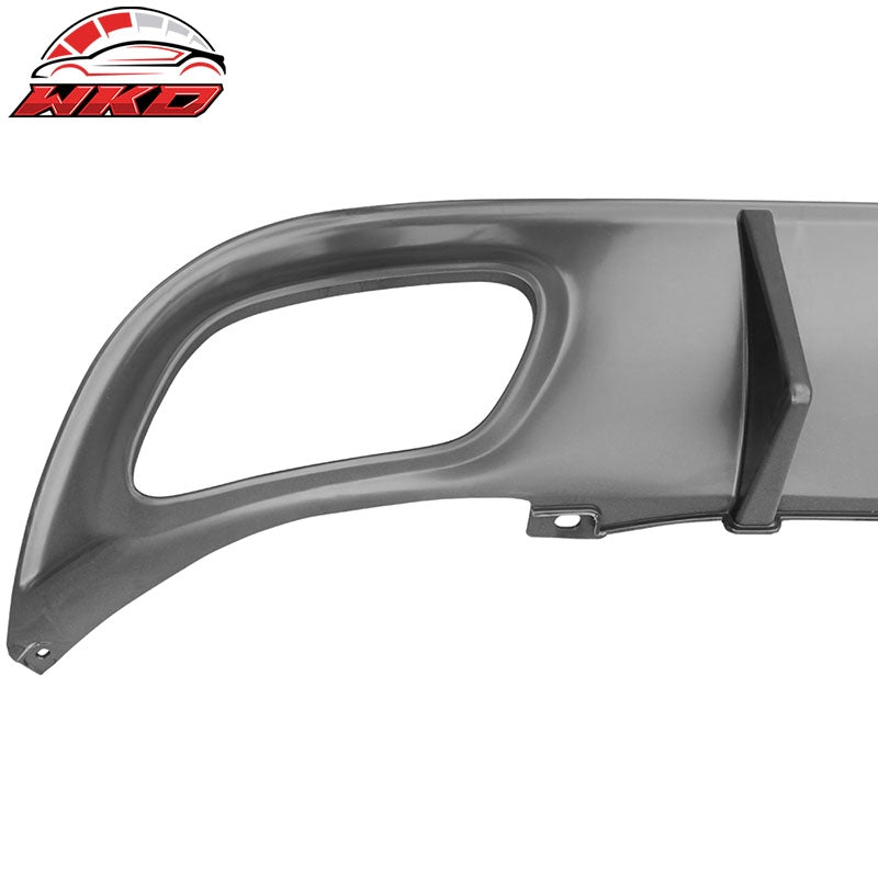 Fits 15-23 Dodge Charger V2 Style Rear Diffuser Bumper Lip - Unpainted PP
