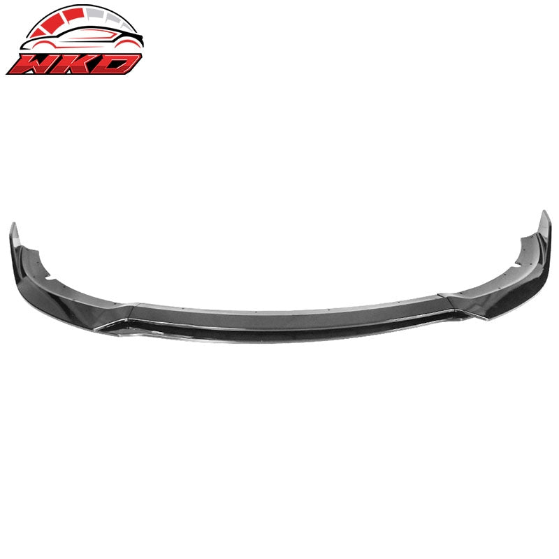 Fits 15-23 Dodge Charger V3 Style 4PCS Front Bumper Lip Spoiler ABS Gloss Black