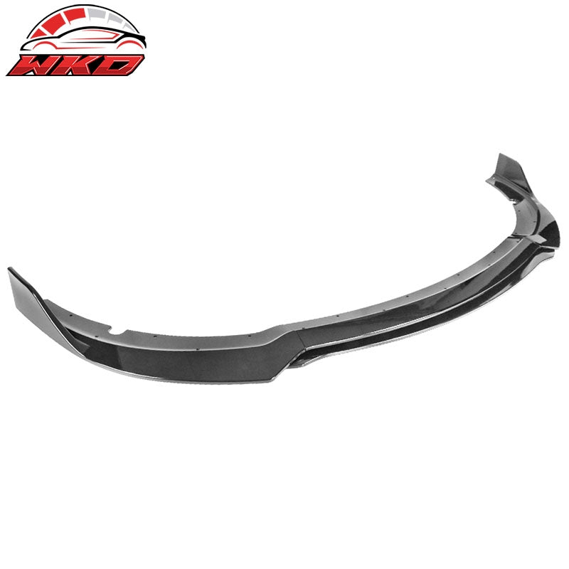 Fits 15-23 Dodge Charger V3 Style 4PCS Front Bumper Lip Spoiler ABS Gloss Black