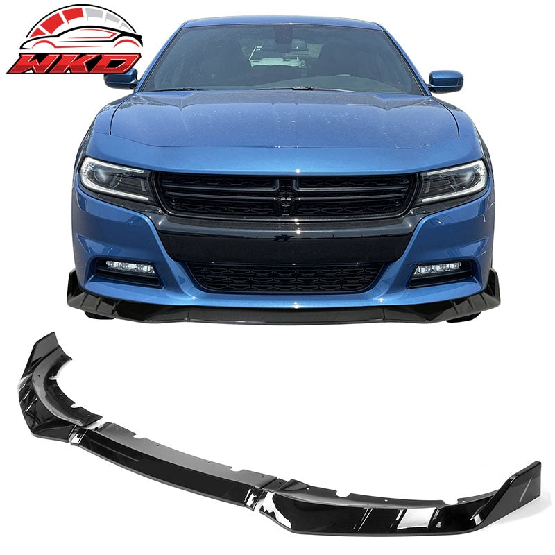 Wholesale 15-23 Dodge Charger V3 Style Front Bumper Lip Splitter Gloss Black 3PCS ABS