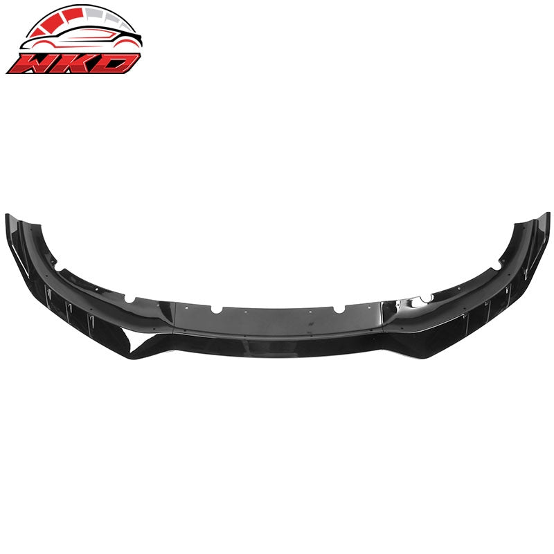 Fits 15-23 Dodge Charger V3 Style Front Bumper Lip Splitter Gloss Black 3PCS ABS