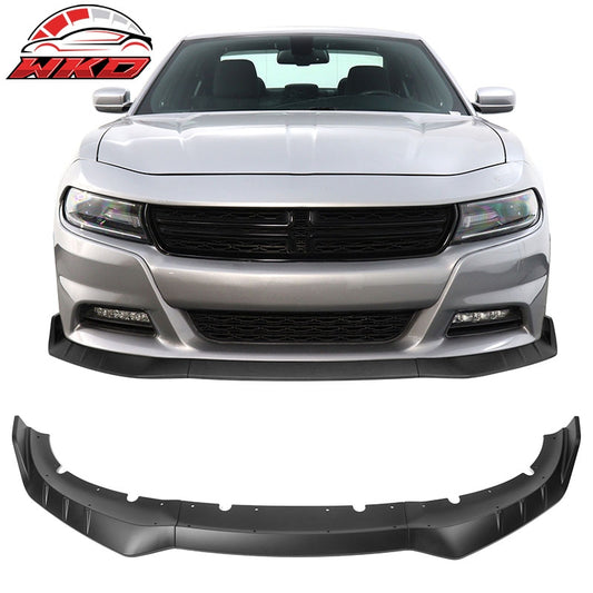 Wholesale 15-23 Dodge Charger V3 Style Front Bumper Lip Spoiler Matte Black ABS 3PCS