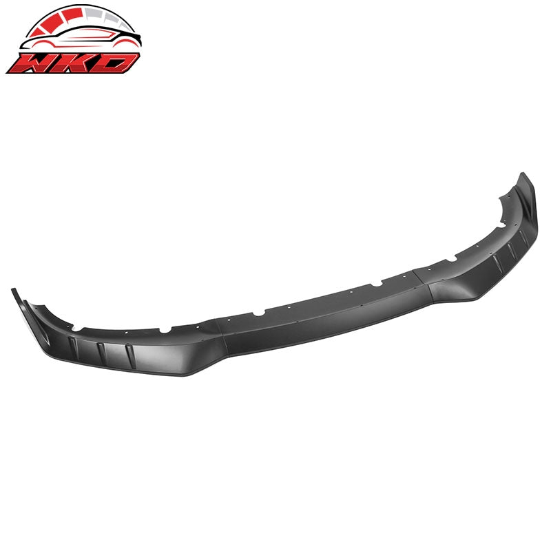 Fits 15-23 Dodge Charger V3 Style Front Bumper Lip Spoiler Matte Black ABS 3PCS