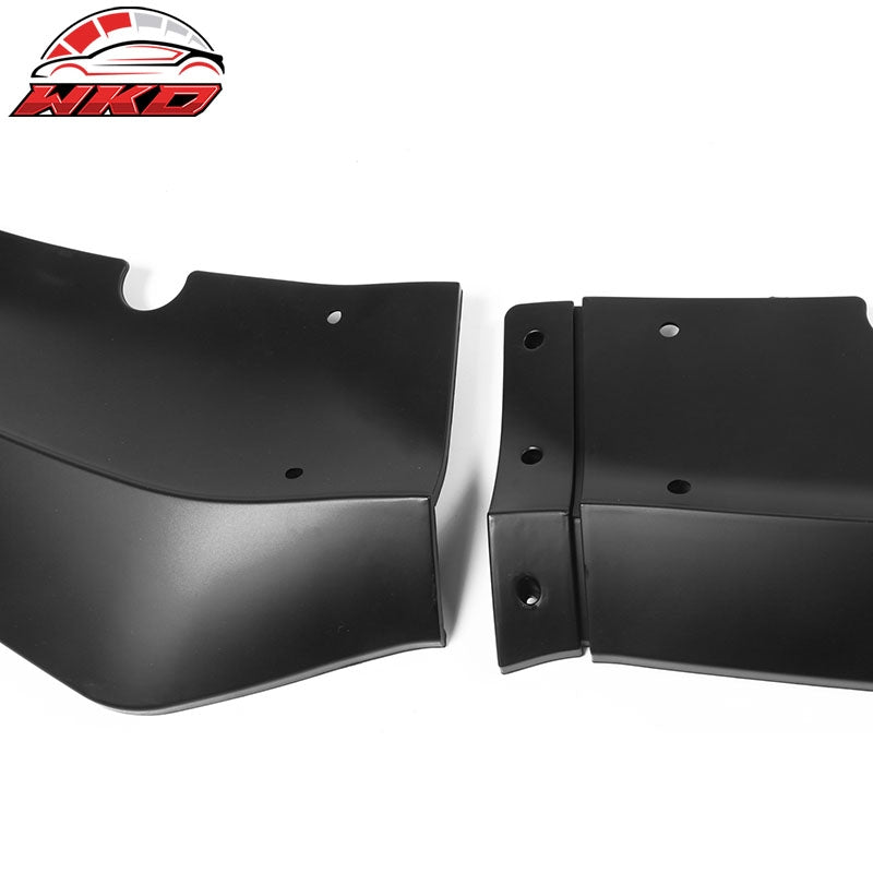 Fits 15-23 Dodge Charger V3 Style Front Bumper Lip Spoiler Matte Black ABS 3PCS