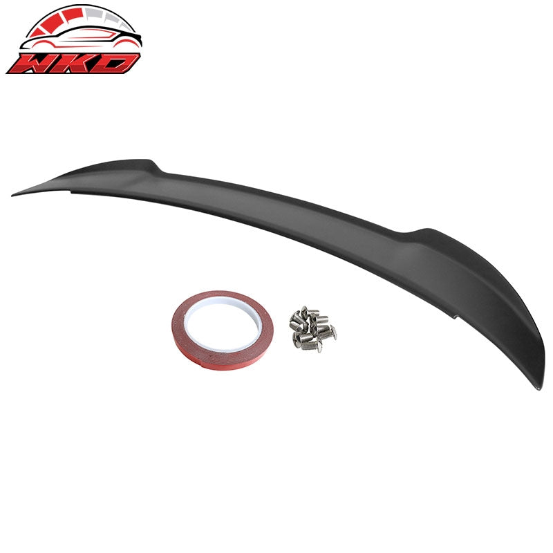 Fits 15-23 Dodge Charger V3 Style Rear Trunk Spoiler Wing Lip Matte Black ABS