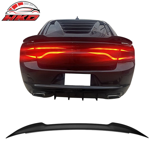 Wholesale 11-14 Dodge Charger V3 Style Rear Trunk Spoiler Wing Lip ABS Matte Black