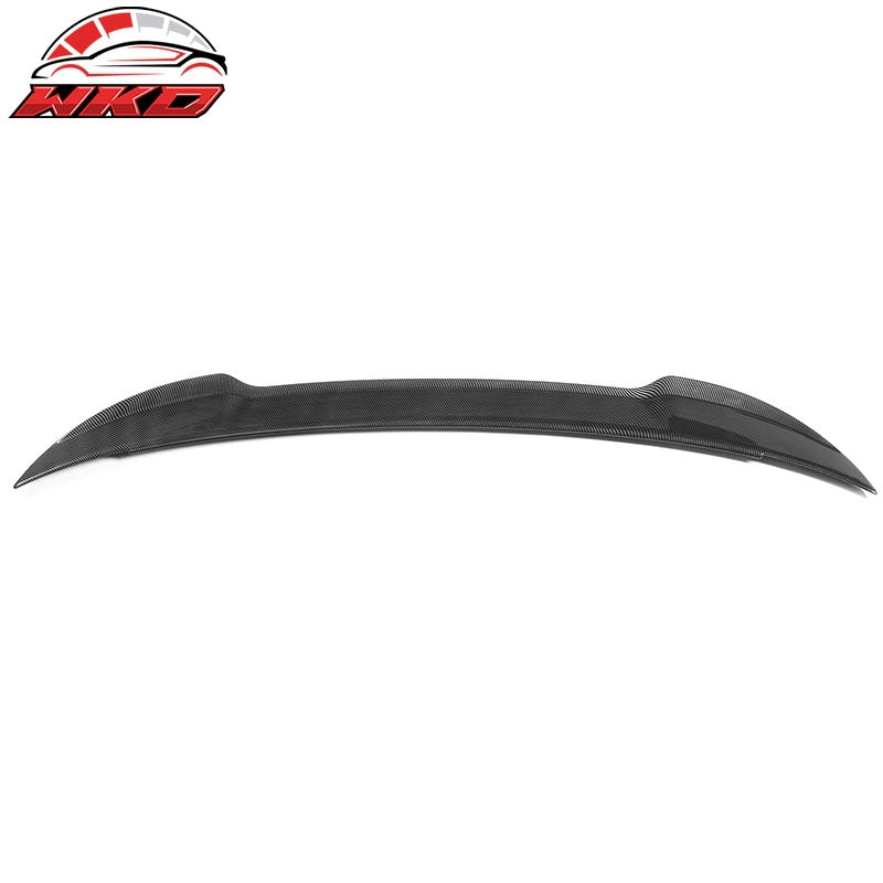 Fits 15-23 Dodge Charger V3 Style Carbon Fiber Print Rear Trunk Spoiler Wing Lip