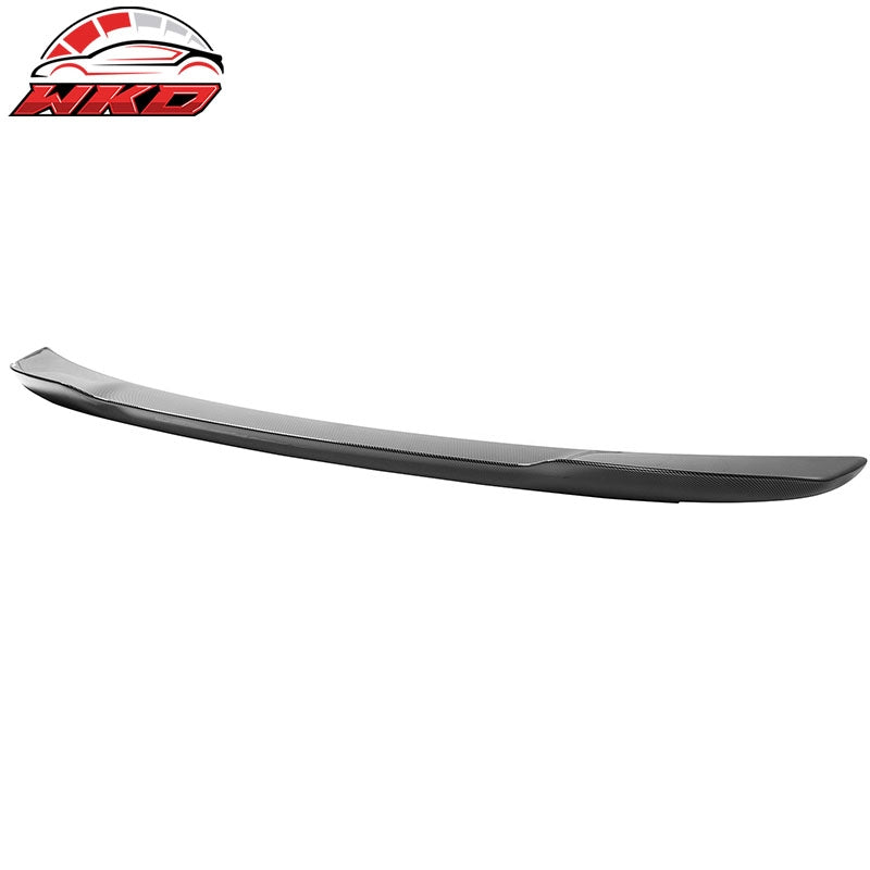 Fits 15-23 Dodge Charger V3 Style Carbon Fiber Print Rear Trunk Spoiler Wing Lip