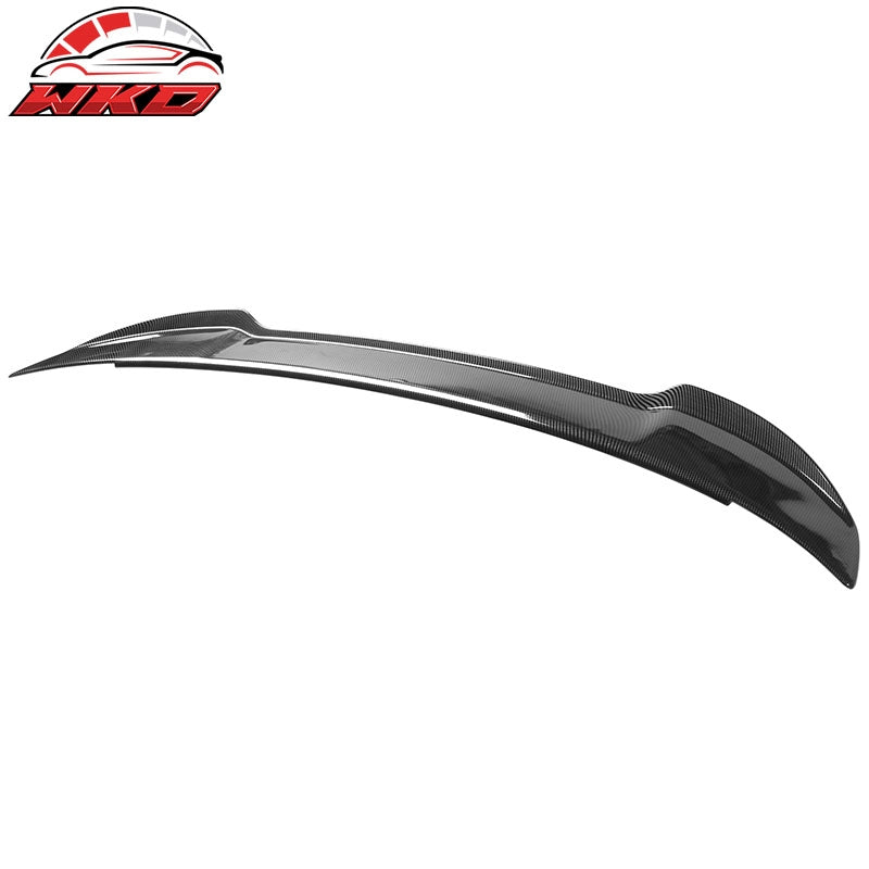 Fits 15-23 Dodge Charger V3 Style Carbon Fiber Print Rear Trunk Spoiler Wing Lip