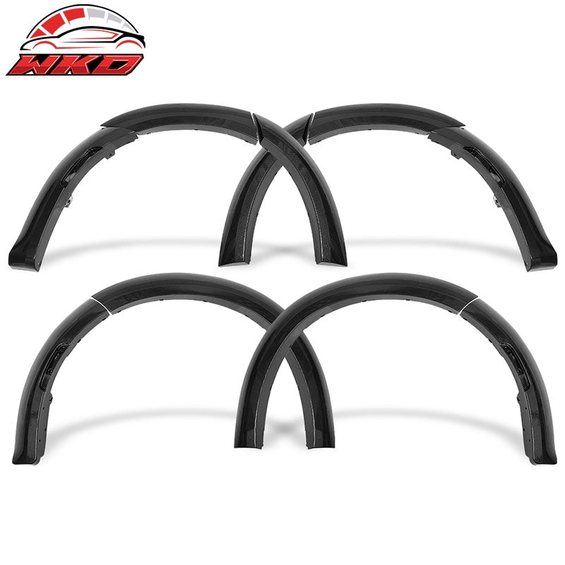 Fits 15-23 Dodge Charger Widebody Style Carbon Fiber Print Fender Flare 10PC ABS
