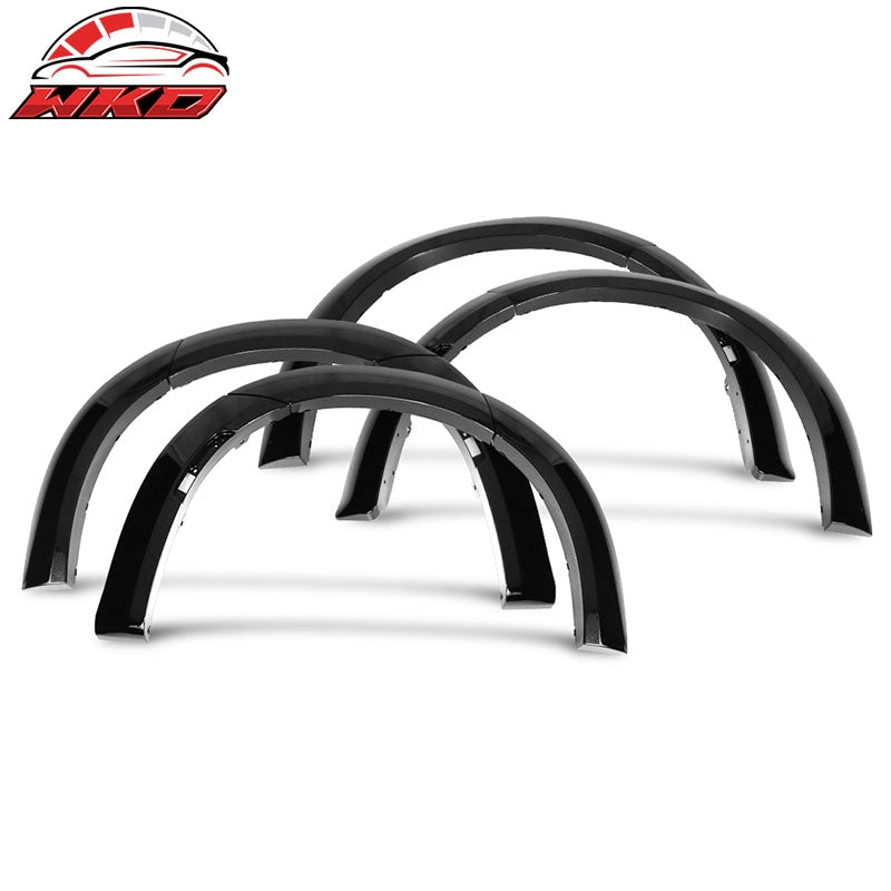 Fits 15-23 Dodge Charger Widebody Style Gloss Black Fender Flares Cover 10PC ABS