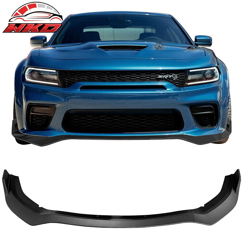 Wholesale 20-23 Dodge Charger Widebody IKON Style Matte Black Front Bumper Lip 3PCS