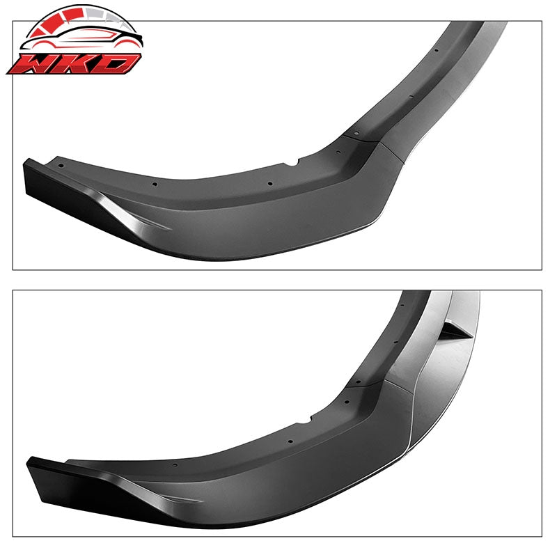 Fits 20-23 Dodge Charger Widebody IKON Style Matte Black Front Bumper Lip 4PCS