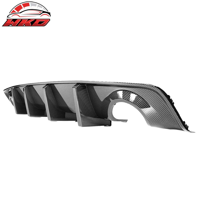 Fits 20-23 Dodge Charger Widebody IKON Style Rear Diffuser PP Carbon Fiber Print