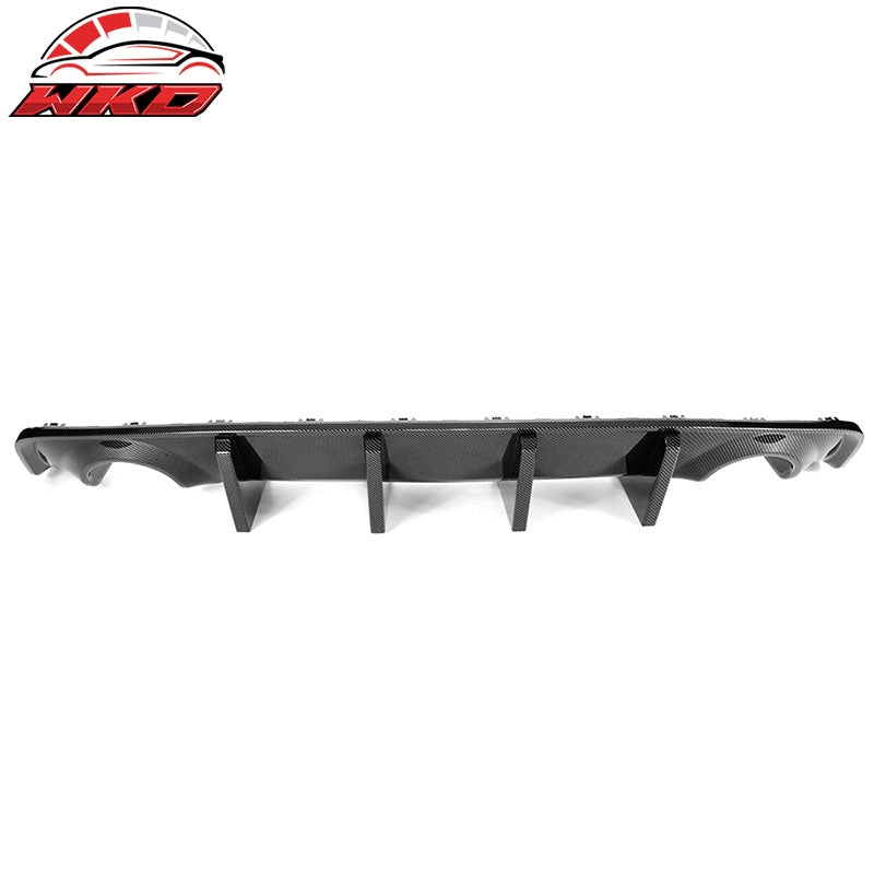 Fits 20-23 Dodge Charger Widebody IKON Style Rear Diffuser PP Carbon Fiber Print
