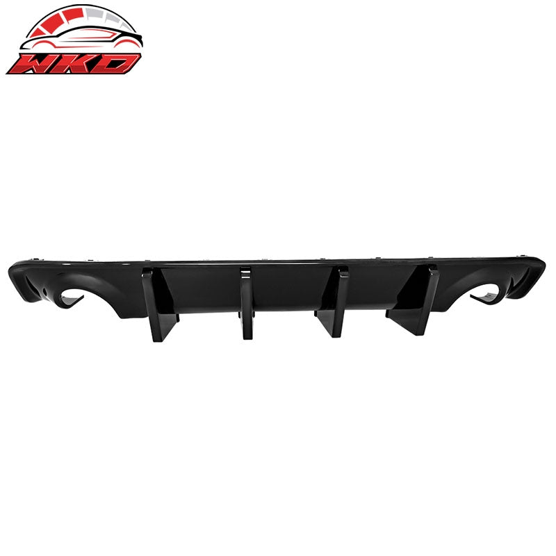 Fits 20-23 Dodge Charger Widebody IKON Style Rear Bumper Diffuser PP Gloss Black