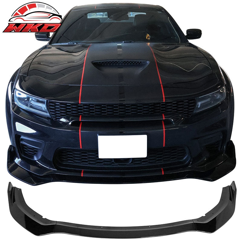 Wholesale 20-23 Dodge Charger Widebody IKON V1 3PCS Front Bumper Lip ABS  Gloss Black