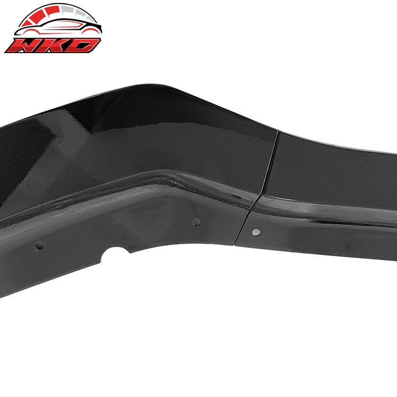 Fits 20-23 Dodge Charger Widebody IKON V1 3PCS Front Bumper Lip ABS  Gloss Black