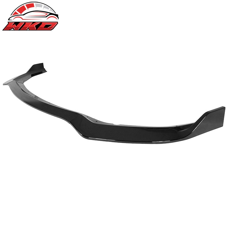 Fits 20-23 Dodge Charger Widebody IKON V1 3PCS Front Bumper Lip ABS  Gloss Black