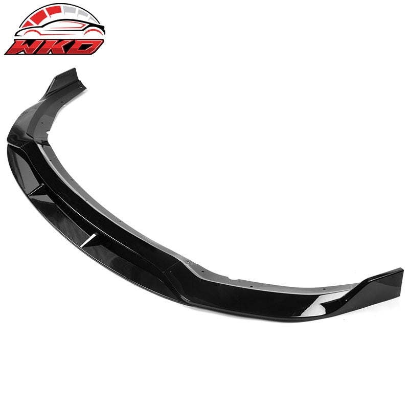 Fits 20-23 Dodge Charger Widebody IKON V2 Style Gloss Black Front Bumper Lip 4PC