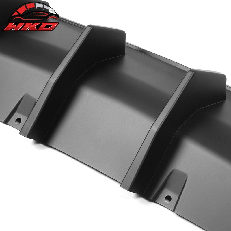 Fits 20-23 Dodge Charger Widebody IKON V2 Style Matte Black Rear Diffuser 2PCS
