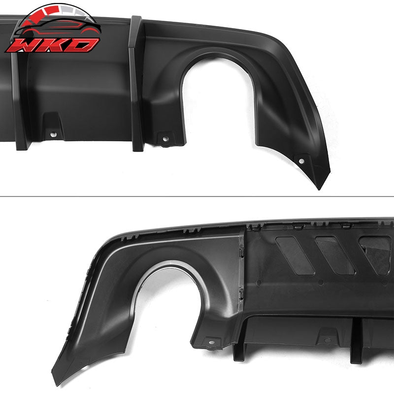 Fits 20-23 Dodge Charger Widebody IKON V2 Style Matte Black Rear Diffuser 2PCS