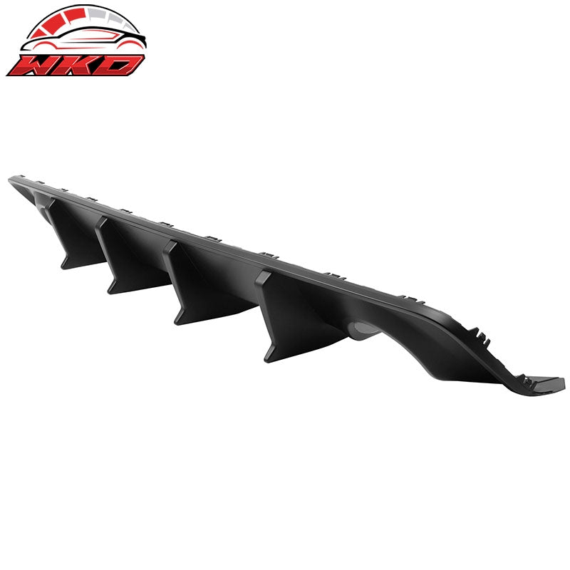 Fits 20-23 Dodge Charger Widebody IKON V3 Style Matte Black Rear Diffuser 2PCS