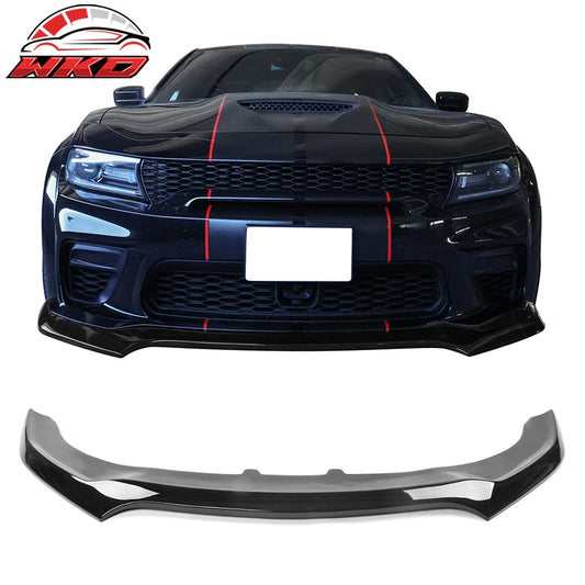 Wholesale 20-23 Dodge Charger Widebody IKON V4 Style Gloss Black Front Bumper Lip PP